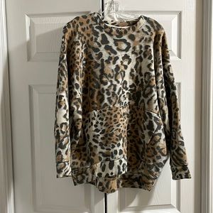 Express woman’s animal print sweatshirt, Medium